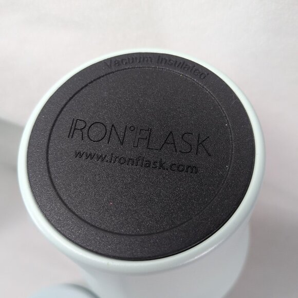 Iron Flask Copilot Tumbler Water Bottle Light Blue 40 Oz Set 2 Lids With Box NOB - Picture 4 of 13